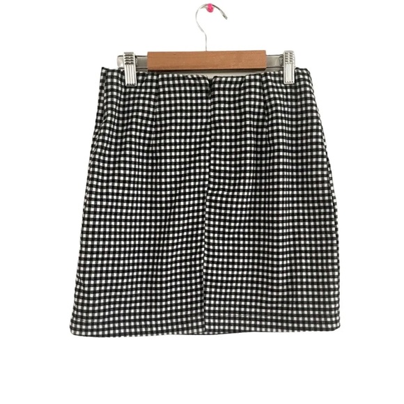 Eyeshadow Womens Skirt Size 1 Black And White Gingham Mini Bottom - Picture 3 of 5